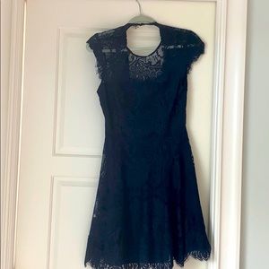 Navy blue lace dress
